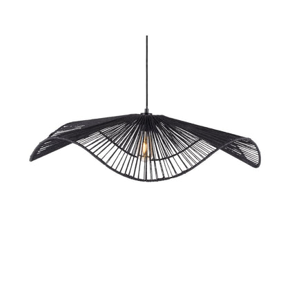 Leitmotiv Sombra Large Pendelleuchte aus Jute schwarz | VIA X SELECTION