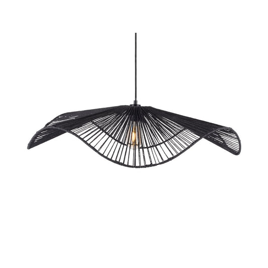 Leitmotiv Sombra Large Pendelleuchte aus Jute schwarz | VIA X SELECTION