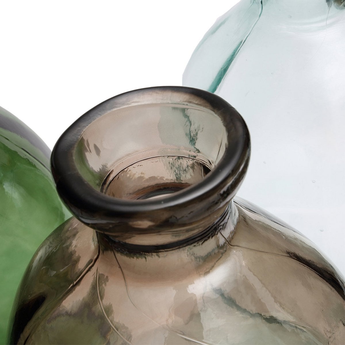 Hohe Vase aus beigefarbenem Glas | VIA X SELECTION